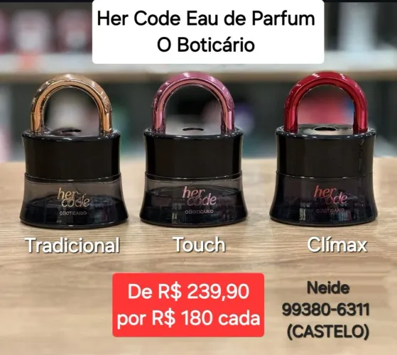 HER CODE O BOTICÁRIO 