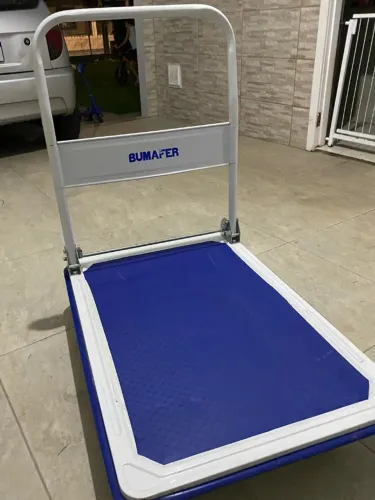 Carrinho Plataforma Dobrável em Aço 300Kg Bumafer