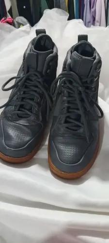 Tênis Nike Court Borough Mid Winter Cinza / Gum - Tam 39 (Perfeito Estado)