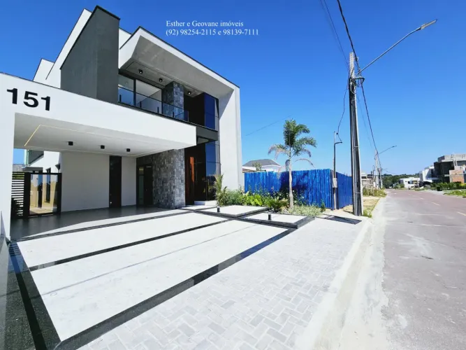 Casa duplex Sobrado Condomínio Estoril Novo Aleixo 4 Quartos 3 Suítes Piscina Financia