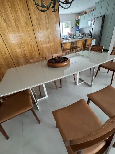 Mesa de jantar laca off white