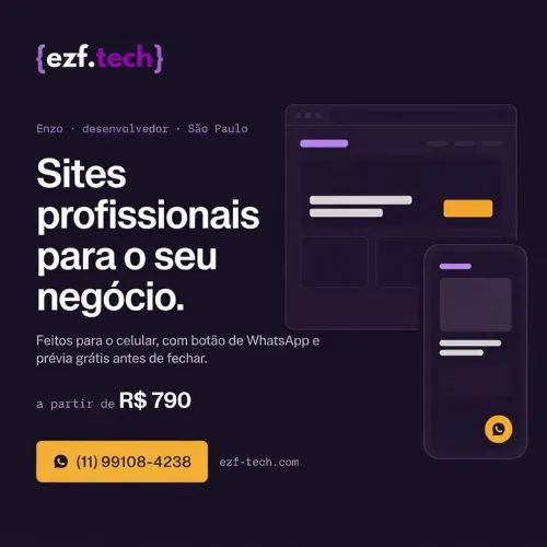 Criação de Sites Profissionais para Clínicas, Lojas e Negócios