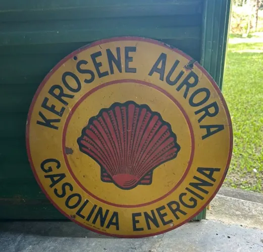 Placa de Posto de Gasolina década 50/60