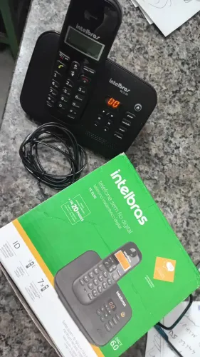 Telefone Fixo Intelbras sem fio Digital Secretaria Eletrônica 6 Ramais