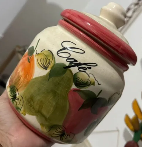 Pote em cerâmica para café 