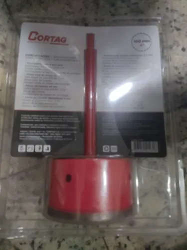 Serra copo diamantado 4" - 100mm Cortag 