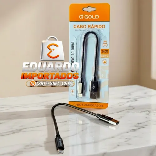 mini Cabo Rápido de Dados e Carga 24cm - iOS / iPhone