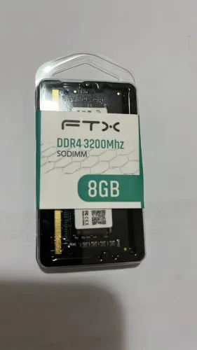 MEMORIA RAM NOTEBOOK 8GB DDR4 3200MHZ SODIMM PRETO - FTX