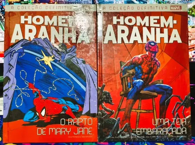 Marvel Salvat - Homem Aranha - O Rapto de Mary Jane + Uma Teia Embaraçada (LACRADAS) HQs