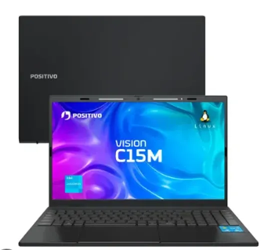 Notebook Positivo Vision C15M de 15.6" Full HD com Minitela