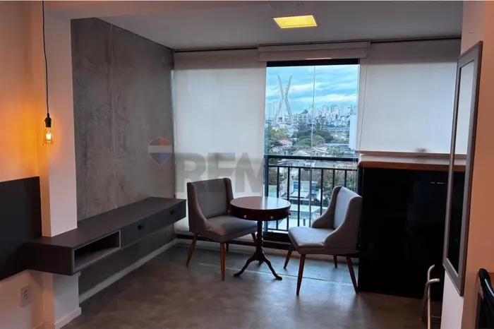 Studio no Brooklin para locação 42 m2 com 1 vaga