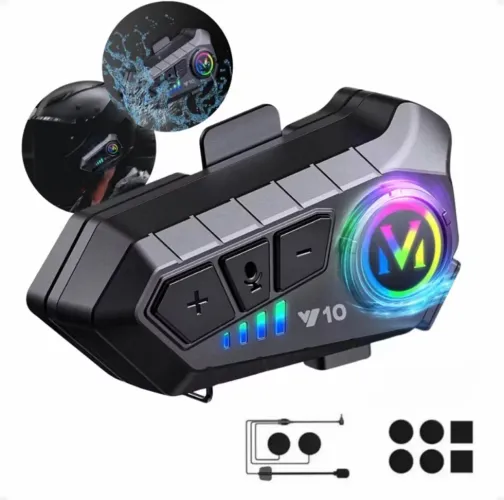 Fone de Ouvido de Capacete Moto Bluetooth Controle De Voz microfone para moto 