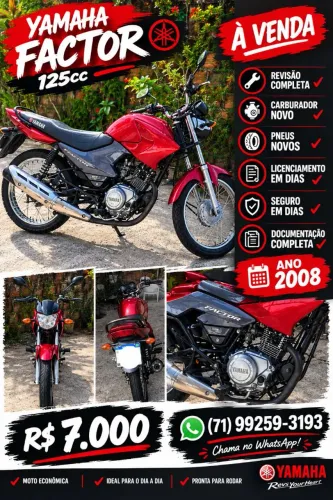 Moto Yamaha factor 125cc