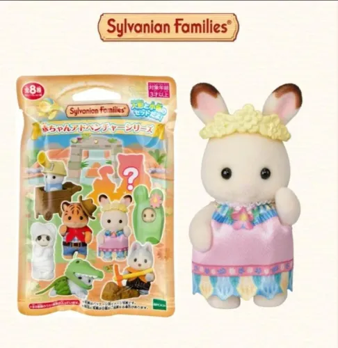 sylvanian families coelha chocolate blind bag aventuras de bebê g