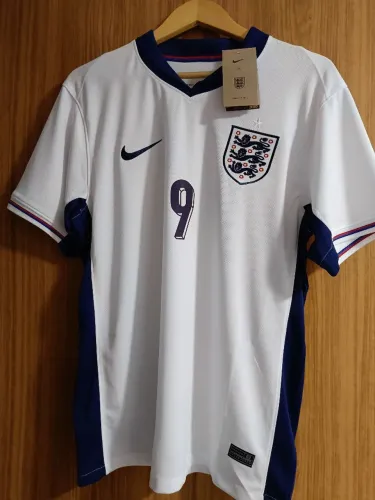 Camisa da seleção da Inglaterra personalizada Kane 9 versão torcedor 24/25