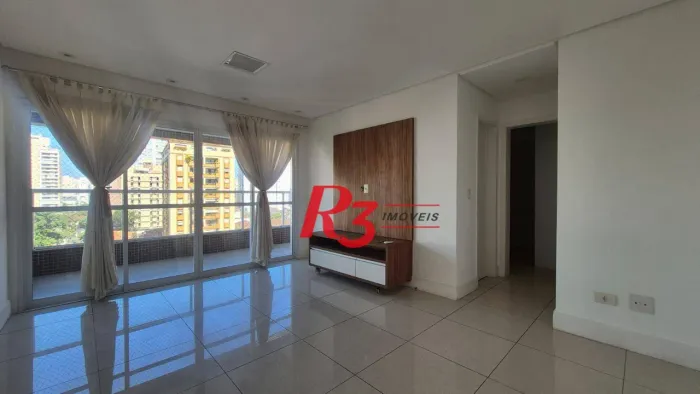 Apartamento com 2 dormitórios para alugar, 70 m² por R$ 5.200,02/mês - Gonzaga - Santos/SP