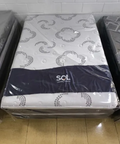 Conjunto Box de Solteiro Coton Poket 0,88x1,88x66cm - SOL