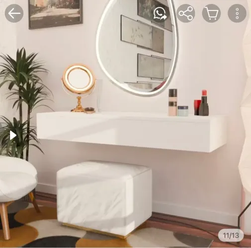 Penteadeira  com gaveta 100cm