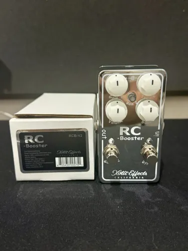 Pedal Guitarra Xotic RC Booster V2 Prata Espelhado
