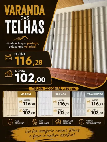 Telhas de pvc