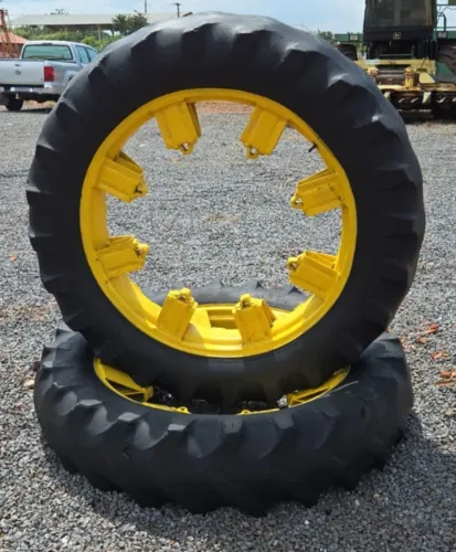 Pneus e aro estreitos finos para trator aro 38 13.6-38