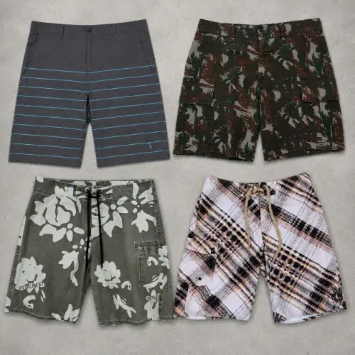 Kit 4 Bermudas Masculinas M (42/44) - Diversos Estilos - Ótimo Estado