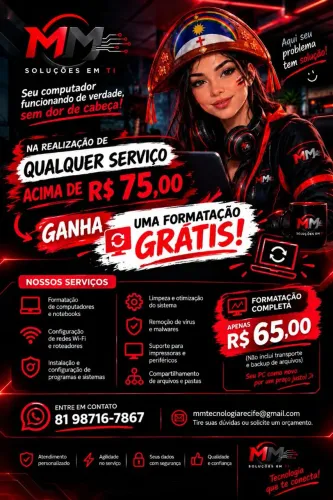 SUPORTE TÉCNICO DE INFORMÁTICA E REDES | MM SOLUÇÕES EM TI