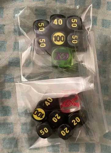 Coleção de 12 Dados de Danos para Jogar Carta Pokémon 