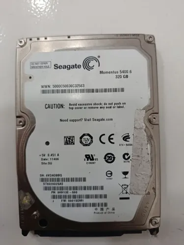Hd seagate 320gb 2.5 notebook
