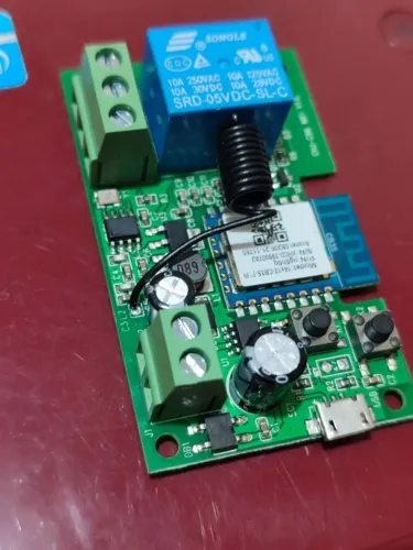 Módulo Wi-Fi com relé para controle de portão e fechadura com Alexa Pronta Entrega