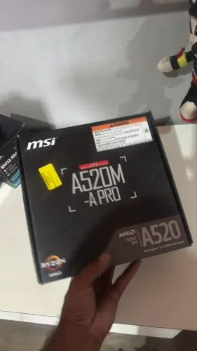 Placa mãe A520M pro lacrada + nota fiscal 