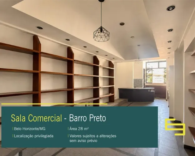 Sala Comercial à venda no bairro Barro Preto em Belo Horizonte/MG