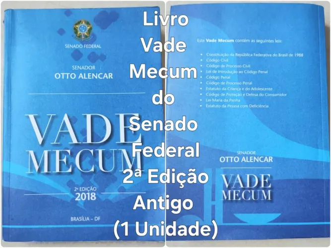 Livro Vade Mecum do Senado Federal 2ª Edição Antigo