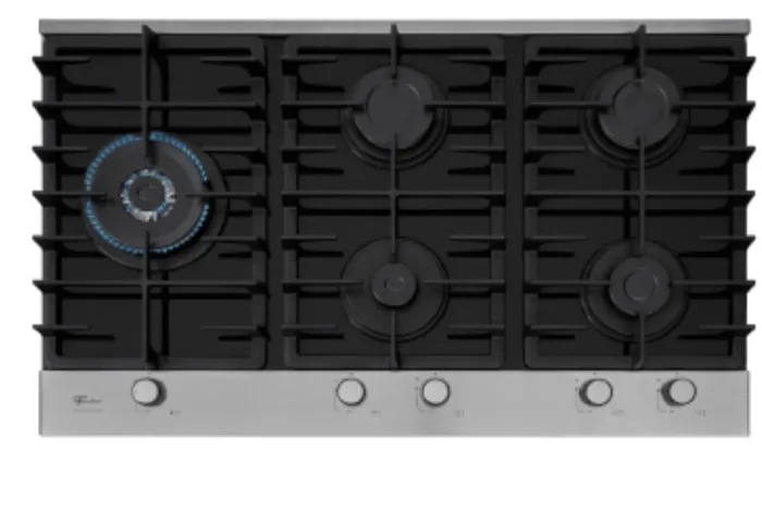 Cooktop a Gás Fischer 5 Bocas Tripla Chama Platinium