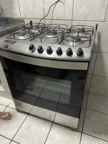 FOGÃO BRASTEMP, 5 BOCAS, INOX
