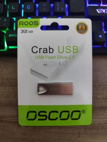 Pendrive oscoo prata metal 32gb original 