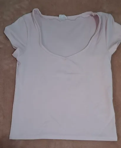 Blusa rosa pastel cotton on tamanho G
