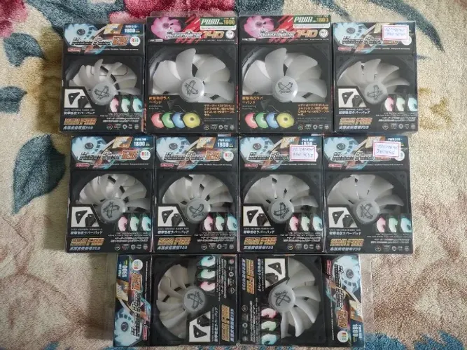 10 Ventoinhas Scythe Kaze Flex 120/140MM RGB 12v