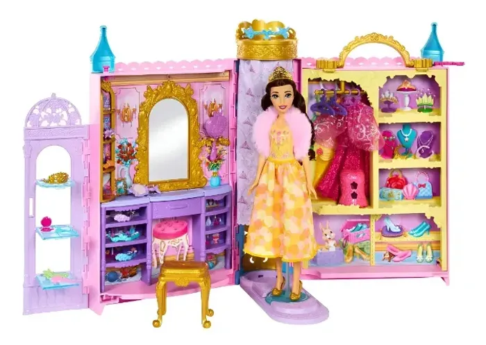 Disney Princesa Armário Mágico com Boneca Bela - Mattel