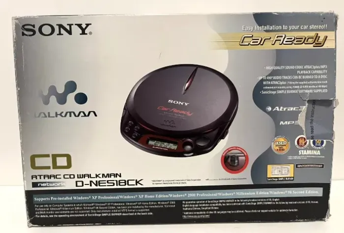 sony atrac3plus mp3 cd walkman player discman car ready d-ne518ck