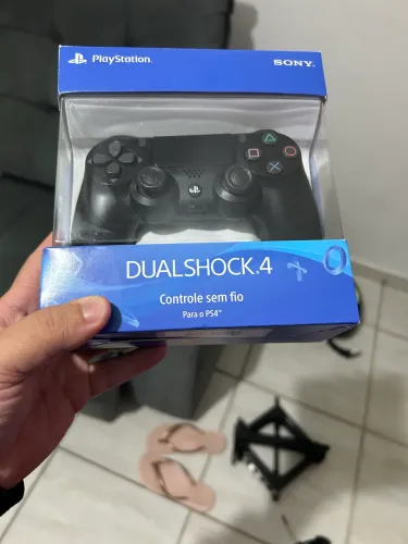 Controle DualShock4 original sony, acompanha caixa, Nota, e manual