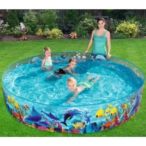 Piscina Semi-Rígida Circular Fundo do Mar 946 Litros Bestway