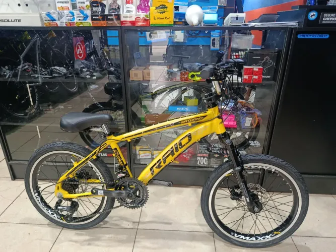 Bicicleta alumínio Raio Saturno aro 20 21v freio hidráulico Absolute 