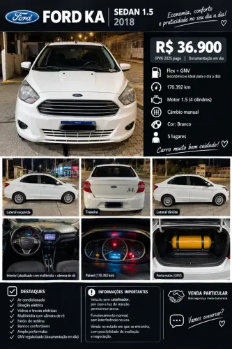 Ford KA+ Sedan 1.5 16V Flex 4P 2018