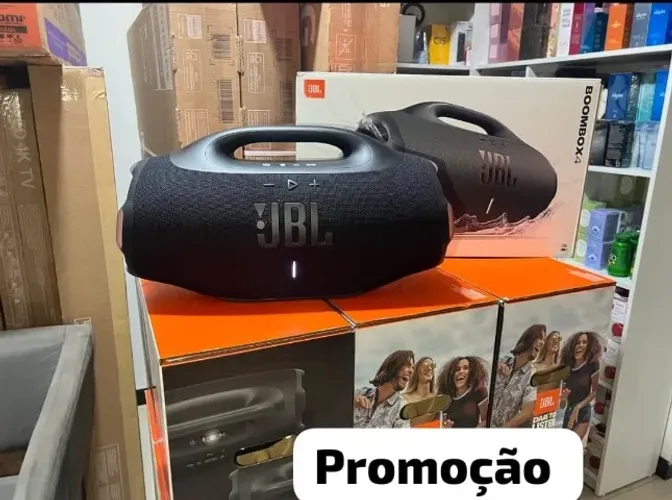Boombox 4 PRETO JBL 210W Bluetooth + C/NFe 2026 NOVA LACRADA