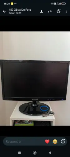 Monitor 22 polegadas com áudio HDMI super conservado