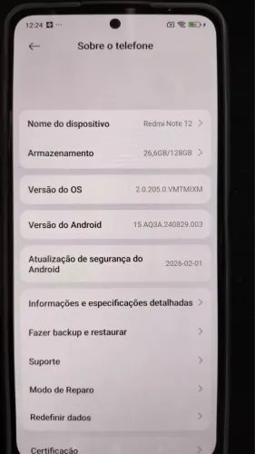  Celular xaiomi note 12 todo original 