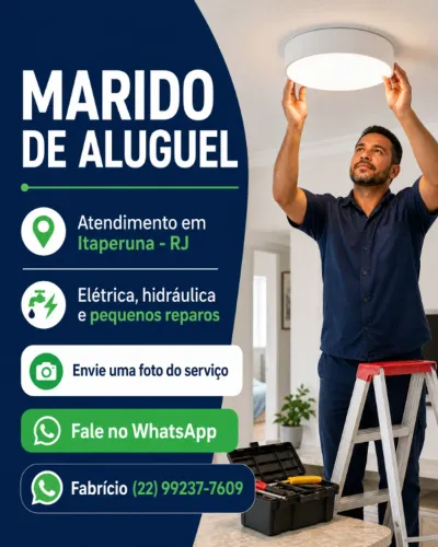 Marido de aluguel em itaperuna pequenos reparos