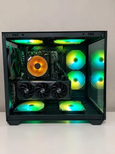 Pc Gamer-Placa de vídeo Rtx 5070 Processador R7 7700 + 16gb memória ddr5 5600mhz.