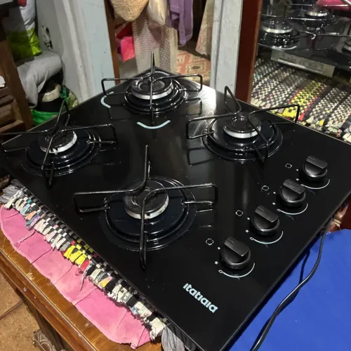 Cooktop Itatiaia 4 Bocas - Vidro Temperado - Excelente Estado